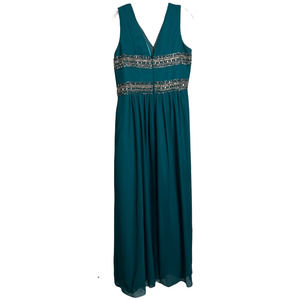 JS Collections Women's Gown Dress Sleeveless V-Neck Prom Gala‎ Bridal Sequins 16